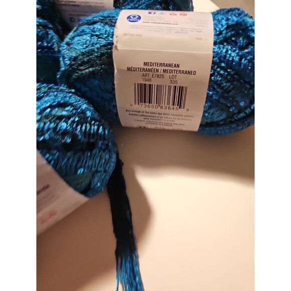 Red Heart Boutique Sashay Sequin Panda Mediterranean 3.5 oz new - Picture 2 of 5